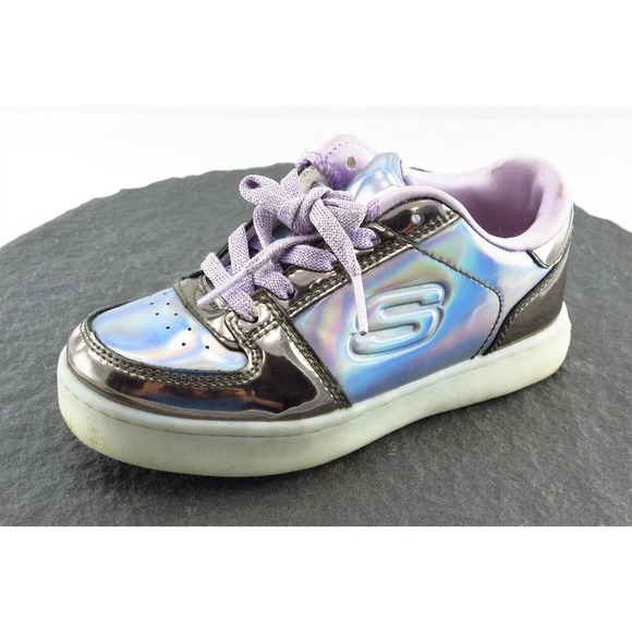 Skechers Toddler Girls 12‎ Medium Silver Fashion Sneakers Synthetic - Picture 1 of 6
